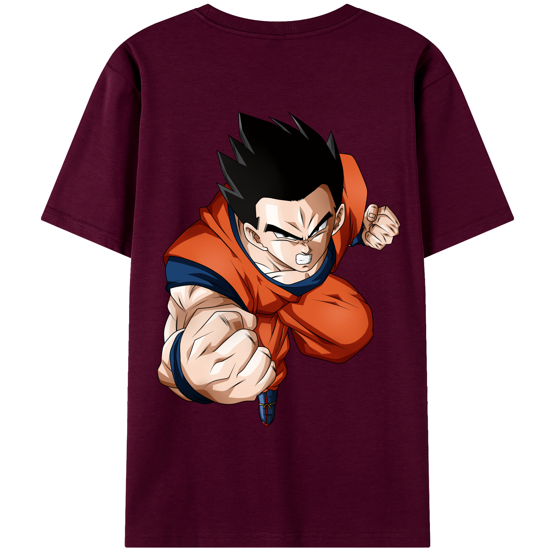 （画像用） ドラゴンボール 孫 悟飯（そんごはん）DRAGON BALL Son Gohan レディース半袖Tシャツ(バックプリント)